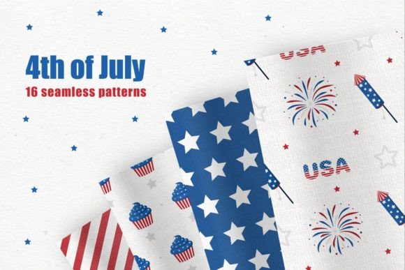 4th of July Patriotic Seamless Patterns: A Practical Guide for Designers and Crafters