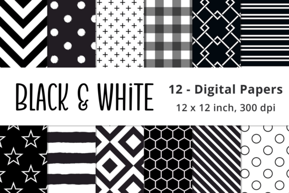 Black and White Digital Paper: Timeless Versatility Meets Modern Creative Workflow