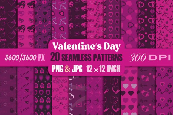 Seamless Pattern Valentine’s Day