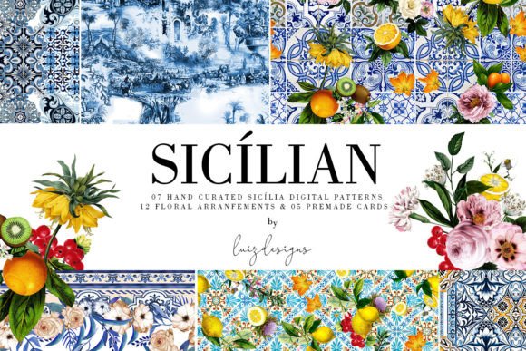 Sicílian Print Set: A Vibrant Resource for Designers, Crafters, and Creative Entrepreneurs