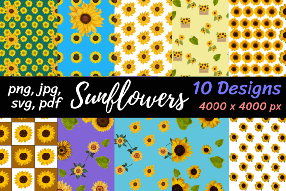 Sunflowers: Bright, Versatile Digital Papers for Creators