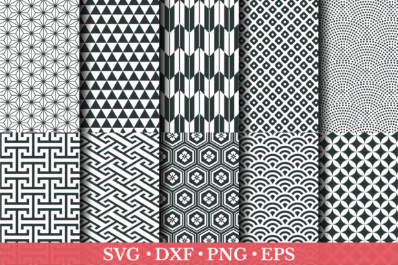Traditional Japanese Seamless Patterns
