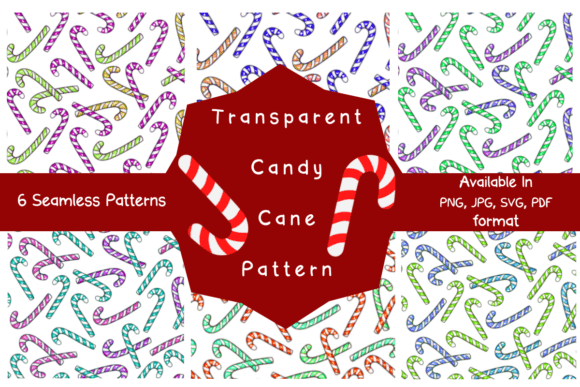 Transparent Candy Cane Pattern
